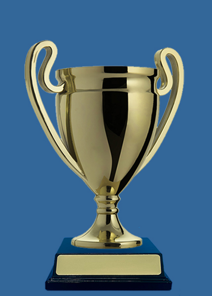 894-_Ge Plastic Trophy Cup Gold on Black Base