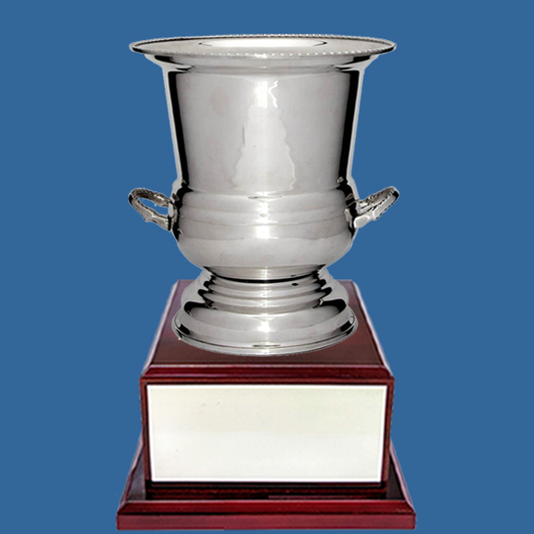 Silver Plated Wine Cooler Trophy on Timber Base