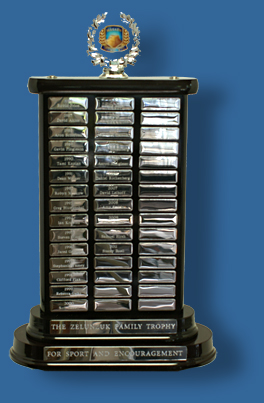 Perpetual Trophy Rosewood Timber stand with silver engraving plates