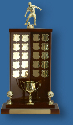 Perpetual Trophies ALVI-2s Timber award with gold plates