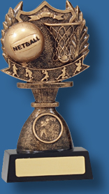 Netball victory wreath and ball award