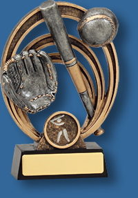Silver Baseball collage trophy