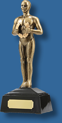 Bronze achievement trophy