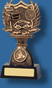 Swimming trophy small standing shield