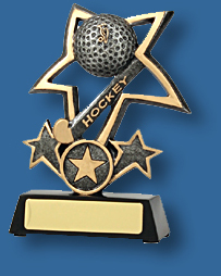 Gold star Hockey trophy