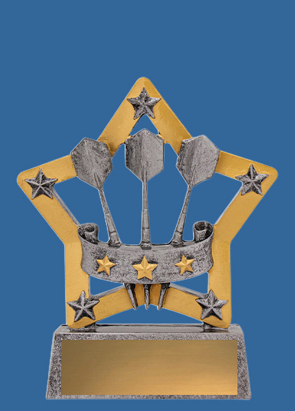 12938t Darts Mini Star Resin Trophy