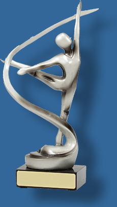 Silver modern Dance trophy