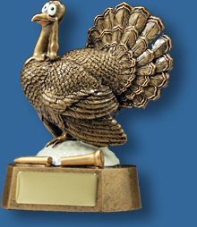Gold turkey Golf trophy