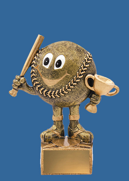A1174At Character Resin Baseball & Softball Trophy