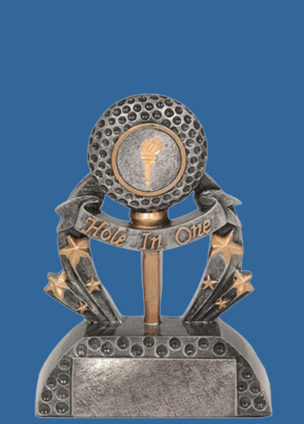 JW2054Ha Resin Golf Hole in One Trophy