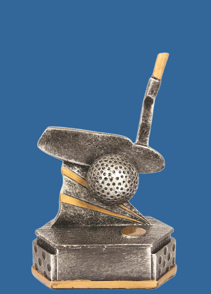 JW2154Pa Resin Putter Golf Trophy (REDO)