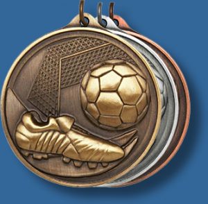 50mm Soccer medal antique series