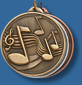 50mm Music Medal antique series