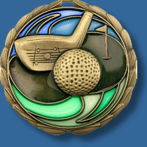 65mm Golf medal glass series
