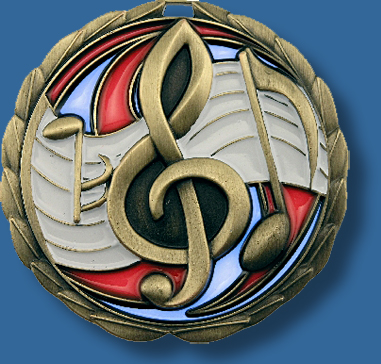 65mm Music medal glass series