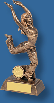 Bronze female modern Dance trophy