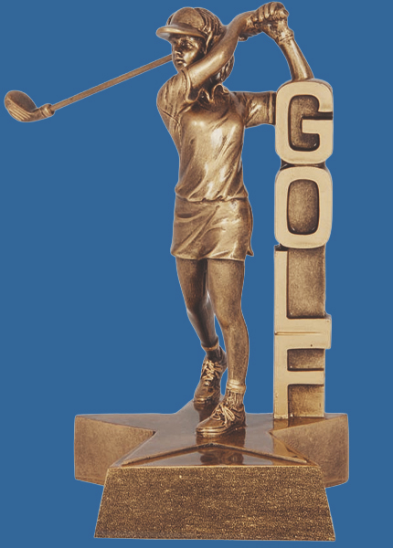 RST408a Resin Female Golf Trophy (REDO)