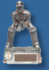 Silver Cricket wicket keeper trophy