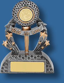 Silver hole in one Golf trophy