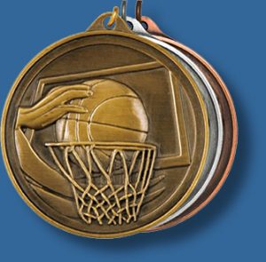 50mm Basketball medal antique series