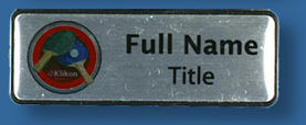 Name bar silver/black 80mmx30mm