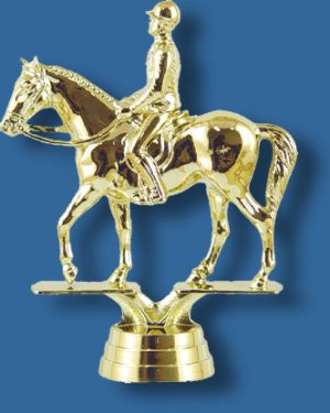 Equestrian trophy figurine