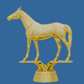 8139t Thoroughbred Gold Plastic Figurine