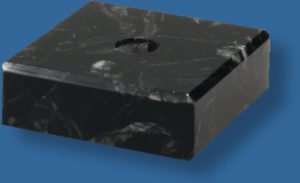 Black marble base