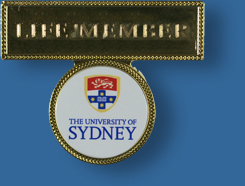 Gold plated name badge