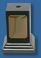 Black marblex base and plinth