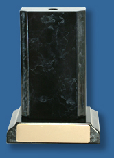 Large black marble style trophy base