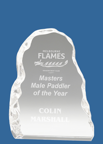 CC329_t Iceberg Clear Crystal Award Trophy