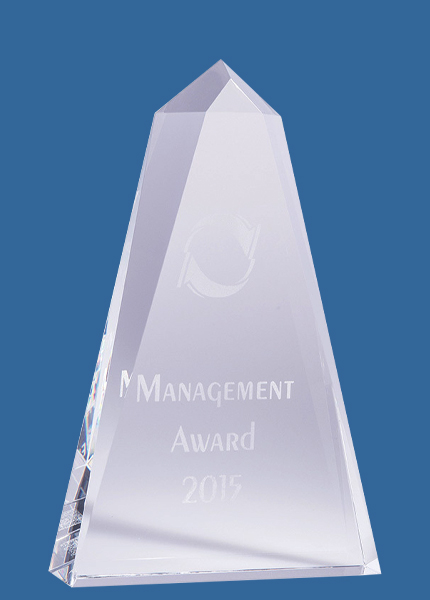 IC01_e Prism Crystal Award Trophy (30mm Thick)