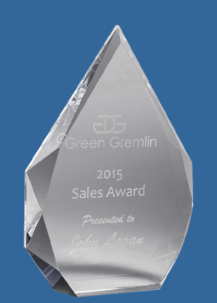 IC06Be Infiniti Arrowhead Clear Crystal Award