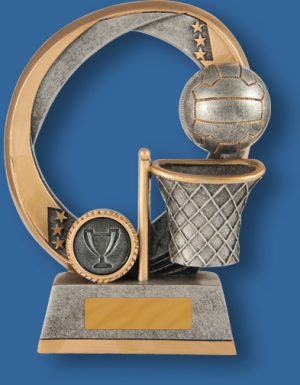 Netball elliptical trophy