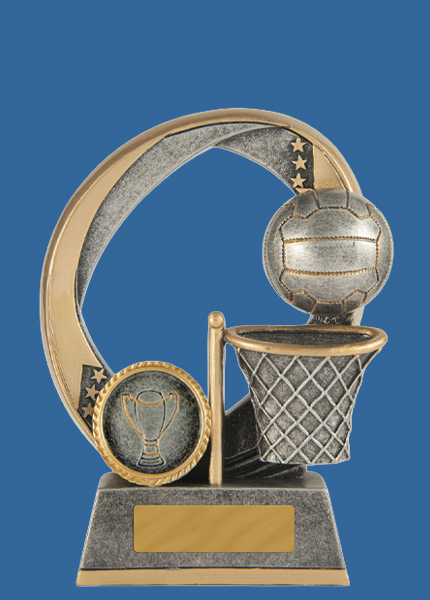 613-8_e Elliptical Series Resin Netball Trophy