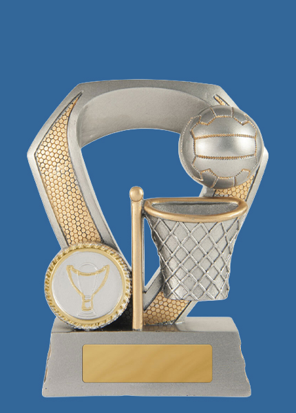616-8_e Shield Series Netball Resin Trophy