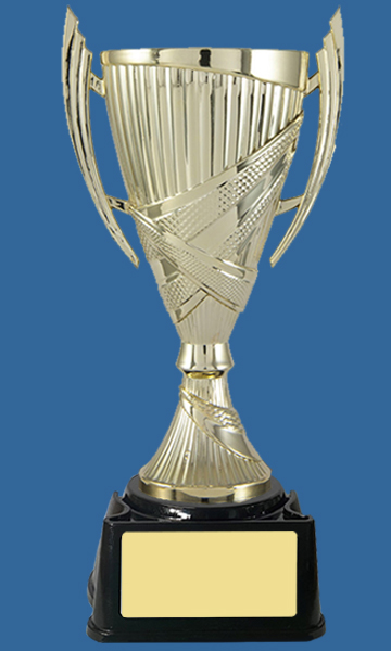 218-_Ge Gold Plastic Cup with Black Base