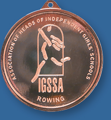 Bright Bronze sporting medal engraved