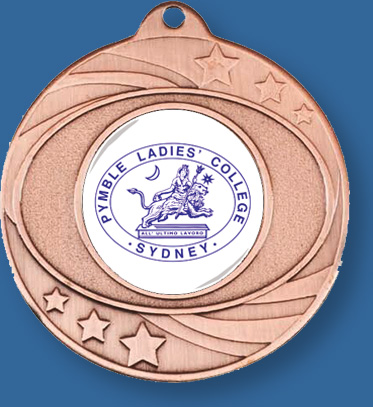 Bronze School Medal with neck ribbon for free.