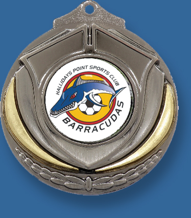 Club Soccer Silver medal M431St. Gold and Bronze available as well.
