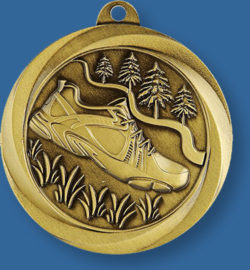 Cross Country Medal with neck ribbon.