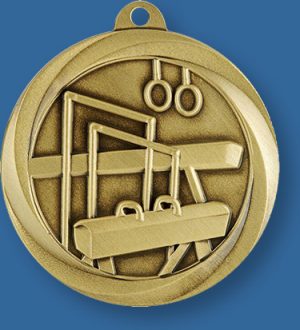 Gymnastics Medal With neck ribbon