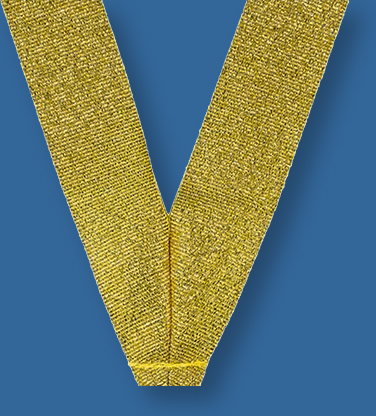 Gold Shimmer Medal Ribbon with Clip - KKGi