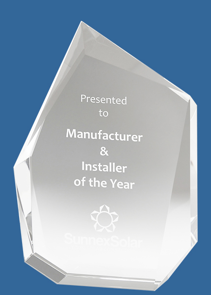 CT35_t Thick Prism Clear Crystal Award (45mm thick)