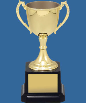 Gold Nickel plated trophy cup