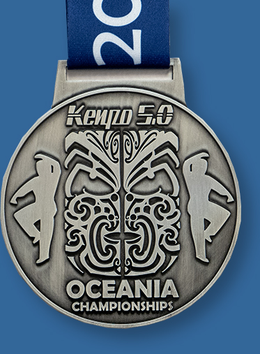 Cast silver custom medal