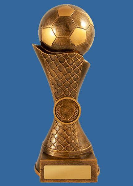 656AAG-9_e Gold Resin Football Trophy