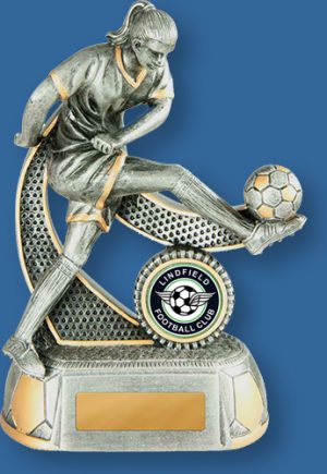 Lindfield Soccer Club Female Resin Grey Trophy