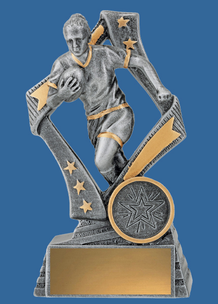 29712-t Flag Series Resin Rugby Trophy Female